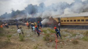 The Falaknuma Express Train Catches Fire While Running